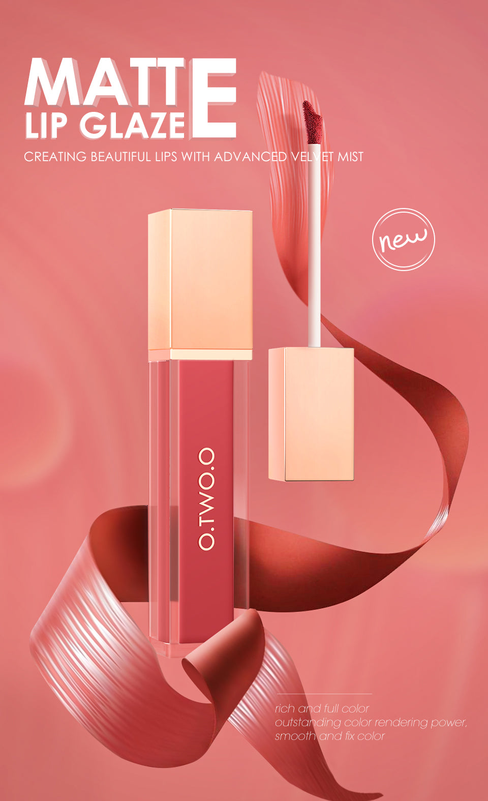 O.TWO.O HIGH ENERGY HEAVY MIST MATTE LIP GLAZE