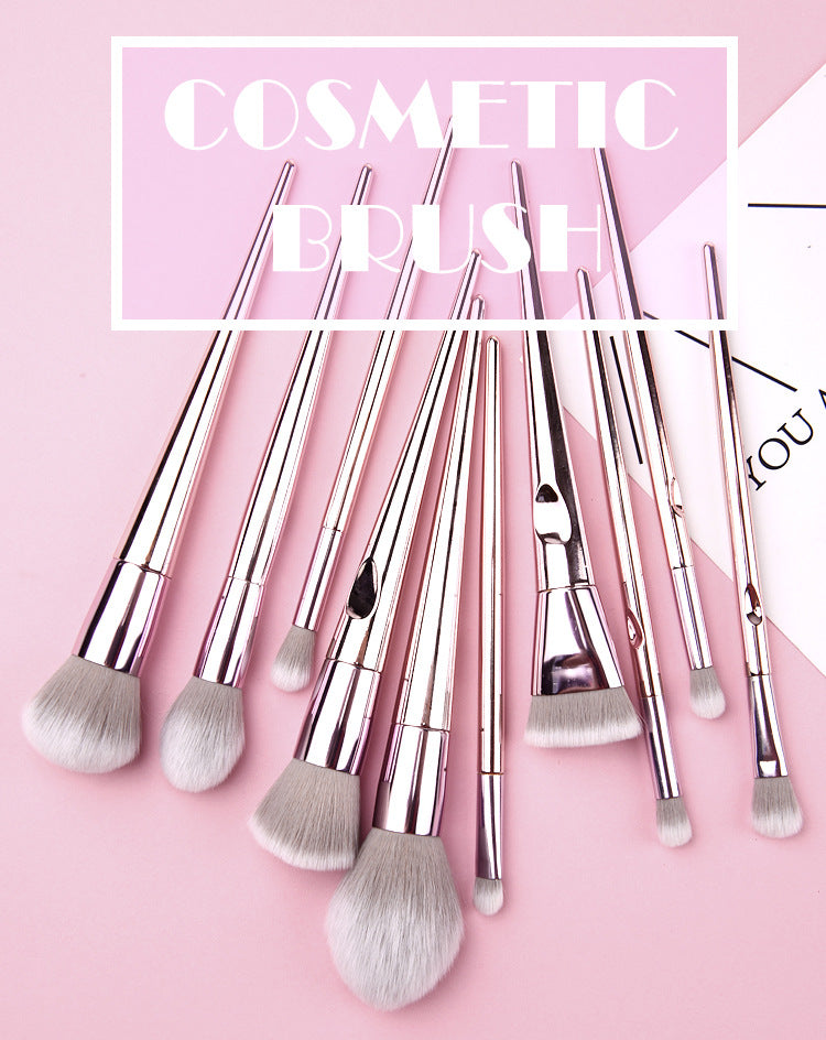 O.TWO.O 10PCS CHROME BRUSHES SET