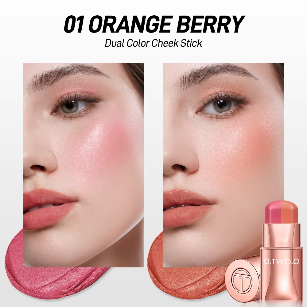 O.TWO.O HAUTE DUAL COLOR SILKY SOFT LIP AND CHEEK STICK