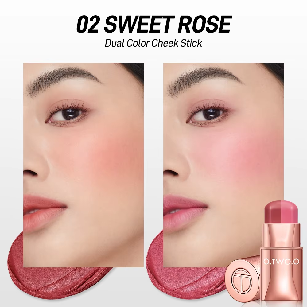 O.TWO.O HAUTE DUAL COLOR SILKY SOFT LIP AND CHEEK STICK