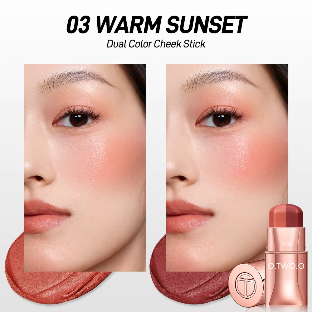 O.TWO.O HAUTE DUAL COLOR SILKY SOFT LIP AND CHEEK STICK