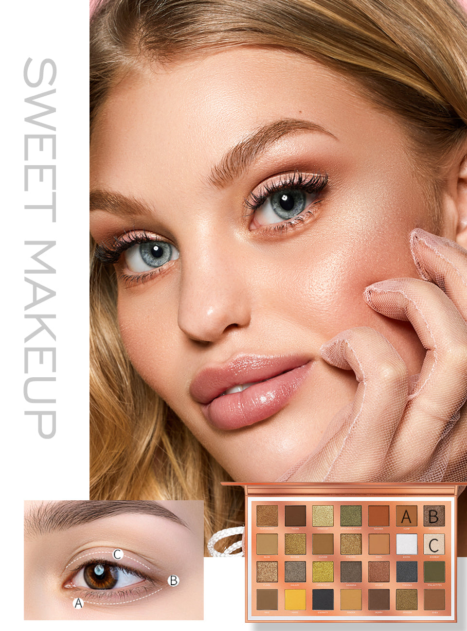 O.TWO.O EYE ESSENCE PALETTE (28 COLORS EYESHADOW)