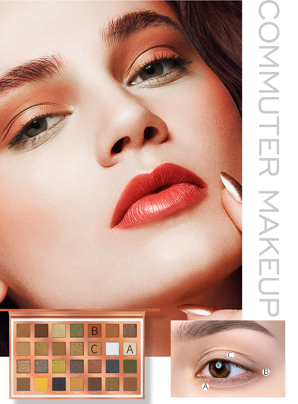 O.TWO.O EYE ESSENCE PALETTE (28 COLORS EYESHADOW)