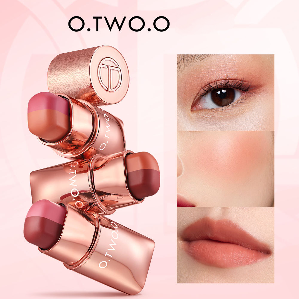 O.TWO.O HAUTE DUAL COLOR SILKY SOFT LIP AND CHEEK STICK