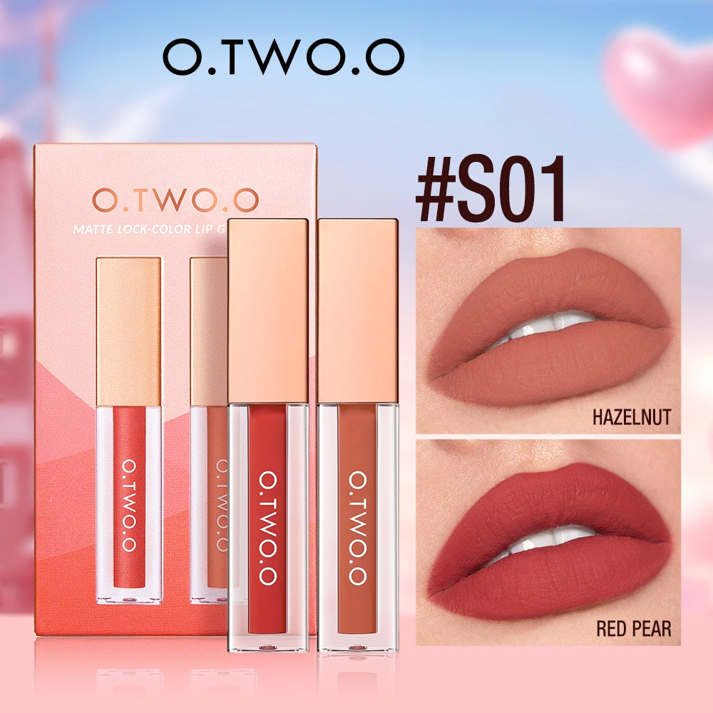 O.TWO.O MATTE LOCK COLOR LIP GLAZE SET