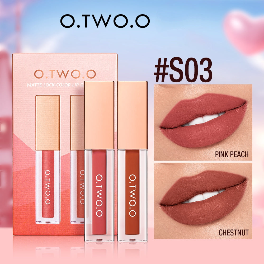 O.TWO.O MATTE LOCK COLOR LIP GLAZE SET