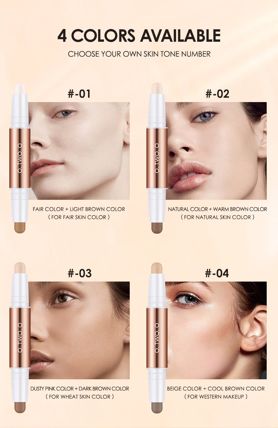 O.TWO.O GLOW LIFT LIGHT SHADOW CONTOUR STICK
