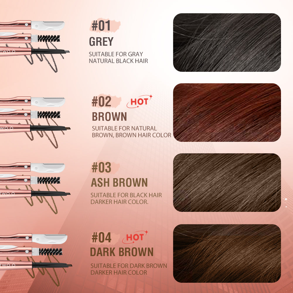 O.TWO.O NATURAL SOFT MIST 3 IN 1 EYEBROW PENCIL