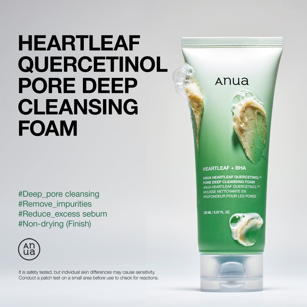 Anua Heartleaf Quercetinol Pore Deep Cleansing Foam 🌿✨