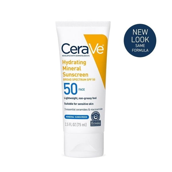 Cerave Hydrating Mineral sunscreen. 75 ml