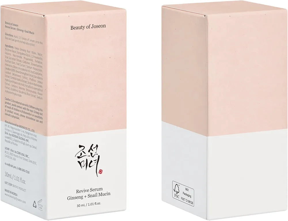 Beauty of Joseon Serum Including Ginseng And Snail Mucin