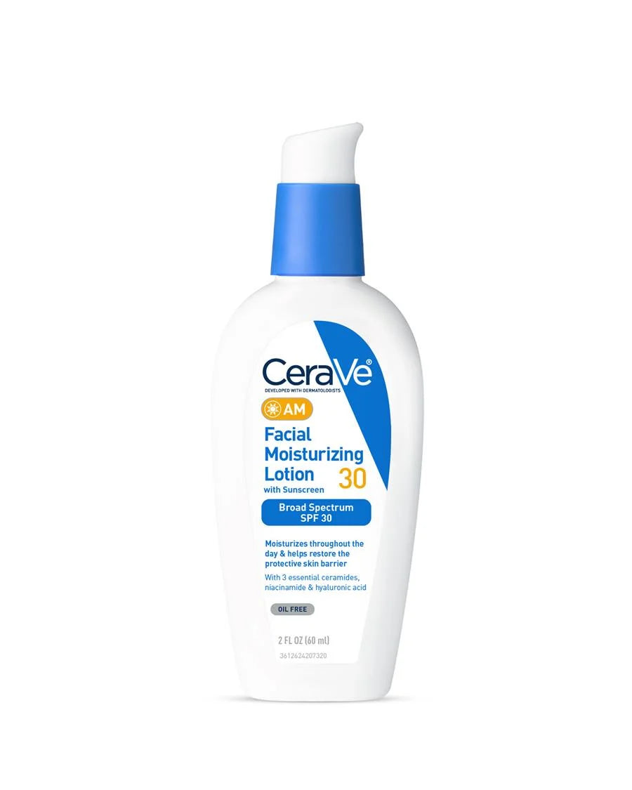 Cerave AM Facial moisturizing Lotion With Broad spectrum Spf 30.