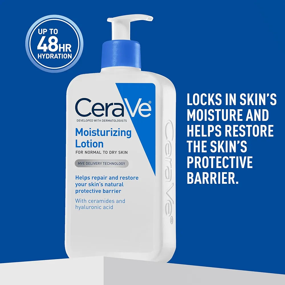 Cera ve Moisturizing Lotion-236 ML. Dry to very Dry skin.