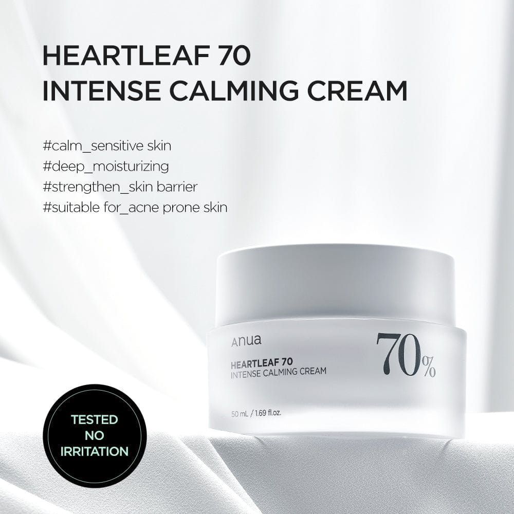 Anua 70% Extract Heartleaf intense Calming Cream